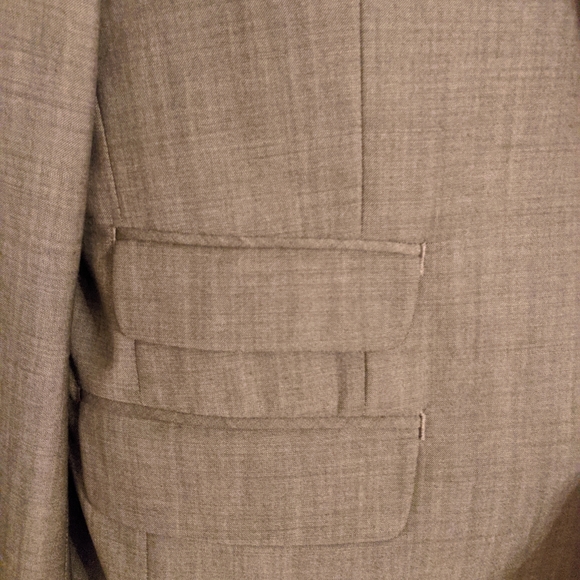 Single breasted suit jacket, super 130s fine wool, 40R, light grey - Picture 3 of 4